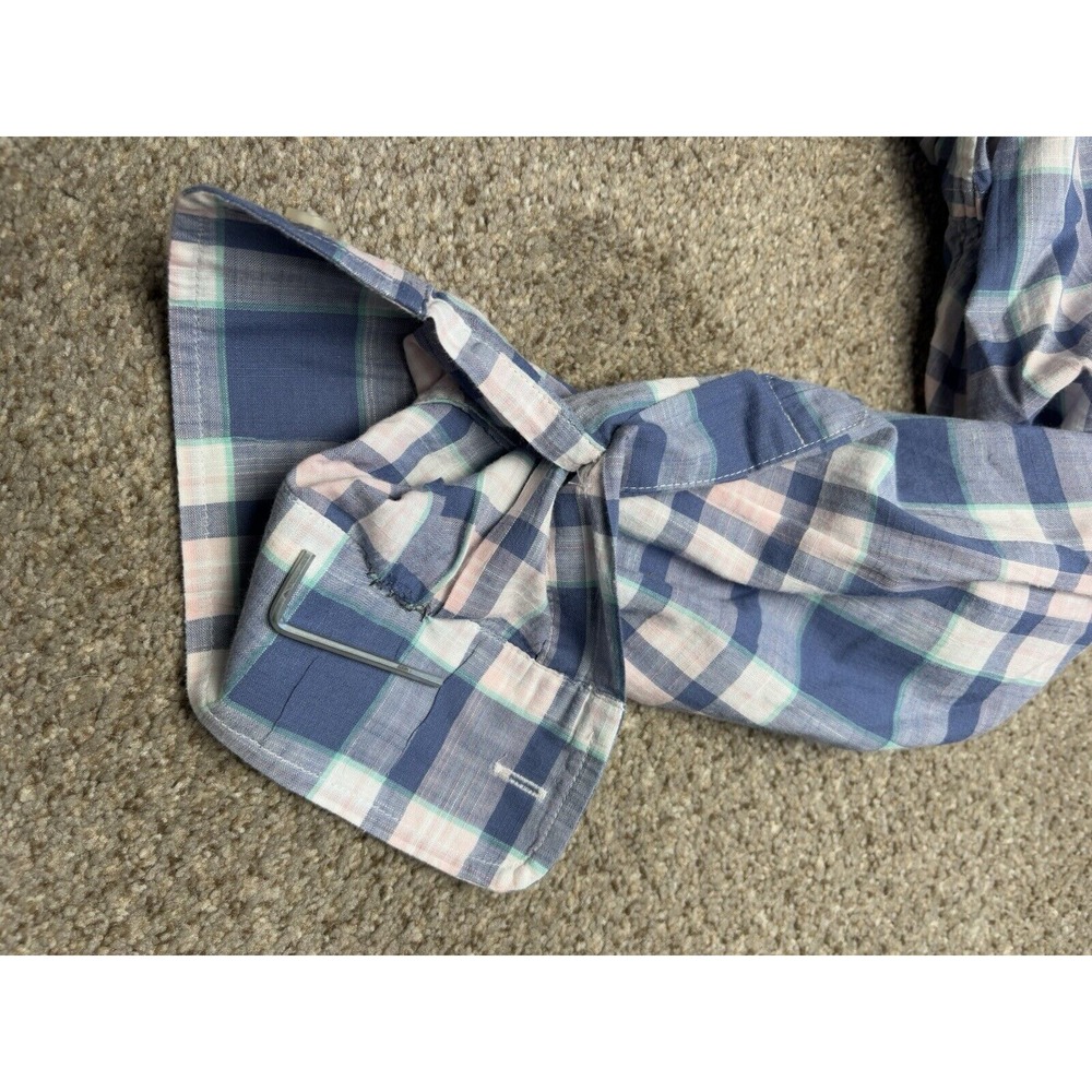 Vineyard Vines Men's Large Whale Slim Fit Shirt Button Up Plaid Multicolor - Picture 7 of 7